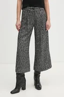 Spodnie damskie - Joop! spodnie damskie kolor czarny proste high waist 30043412 - miniaturka - grafika 1