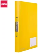Segregatory - Żółty segregator ringowy Deli A4 PP z kieszenią - miniaturka - grafika 1