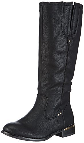 Rieker 99350-00 damskie kozaki z długą cholewką, czarny - Czarny czarny 00-38 EU