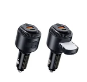 Ładowarki samochodowe - Ładowarka samochodowa REMAX YATOY SERIES WITH SCENT 60W PD QC RCC353 1xUSB +1xUSB-C BLACK - miniaturka - grafika 1