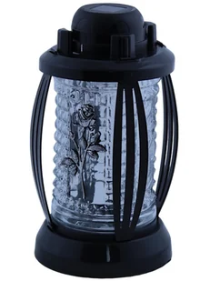 Znicz Solarny Na Grób Szklany Cmentarz LED Czarny 24 x 14 cm SOLAR-PRIMA-3 - Lampiony i znicze Znicz Solarny Na Grób Szklany Cmentarz LED Czarny 24 x 14 cm SOLAR-PRIMA-3 - Lampiony i znicze - miniaturka - grafika 1