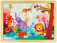 Puzzle - Robotime Puzzle Drewniane Kolorowe Zwierzęta - miniaturka - grafika 1