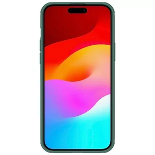 Etui APPLE IPHONE 15 PLUS Nillkin Super Shield Pro zielone - Etui i futerały do telefonów - miniaturka - grafika 3
