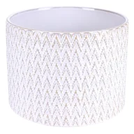 Donice - Osłonka ceramiczna Kali M 17 cm ecru - miniaturka - grafika 1