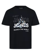 Koszulki męskie - Jack & Jones - T-shirt męski  JCOHunt, niebieski - miniaturka - grafika 1