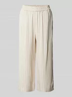 Spodnie damskie - Spodnie materiałowe z szeroką, skróconą nogawką model ‘VINSTY’ - miniaturka - grafika 1