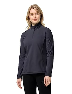 Jack Wolfskin Damski sweter Taunus Hz, grafitowy, L - Swetry damskie - miniaturka - grafika 1