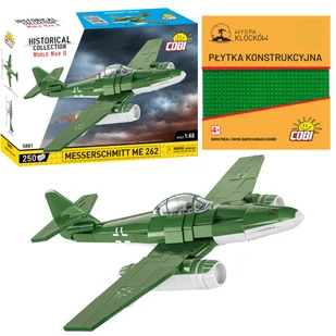 Cobi 5881 Samolot Myśliwiec Messerschmitt Me262 250el - Klocki - miniaturka - grafika 1