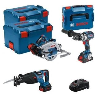 ZESTAW NARZĘDZI 18V GSB+GKS+GSA 1*4.0AH + 2*5.5AH - Zestawy elektronarzędzi - miniaturka - grafika 1