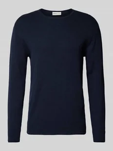 Sweter o kroju regular fit z fakturowanym wzorem - Swetry męskie - miniaturka - grafika 1