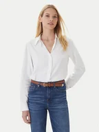 Koszule damskie - Tommy Hilfiger Koszula WW0WW46597 Écru Regular Fit - miniaturka - grafika 1