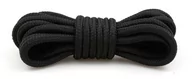 Akcesoria obuwnicze - Sznurowadła okrągłe 180 cm Czarne - miniaturka - grafika 1