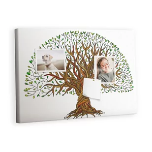 Kolorowy Organizer - Tablica Korkowa z Pinezkami - Drzewo korzenie 60x40 cm - Tablice i flipcharty - miniaturka - grafika 1