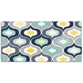 Podkładki na biurko - Duża mata na biurko Kropki Doodle vintage 120x60 cm - miniaturka - grafika 1