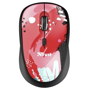 Trust Mysz YVI WIRELESS RED BRUSH 24440 - Myszki - miniaturka - grafika 1