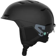 Kaski narciarskie - Salomon Husk JR, kask narciarski, juniorski, czarny - miniaturka - grafika 1