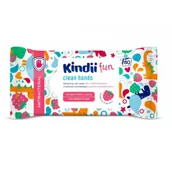 Waciki, płatki i patyczki kosmetyczne - HARPER HIGIENIC GMBH Kindii Fun Antbacterial Chusteczki odświeżające z płynem antybakteryjnym 60 sztuk - miniaturka - grafika 1