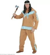 Ozdoby do włosów - Widmann Widmann 06682 - kostium dla dorosłych Indianie, płaszcz, spodnie i opaska na czoło, brązowy, rozmiar M 06682 - miniaturka - grafika 1