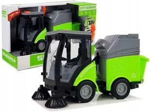ZAMIATARKA ��MIECIARKA ULICZNA Sweeper Nap��d Frykcyjny LED D��wi��k - Samochody i pojazdy dla dzieci - miniaturka - grafika 1