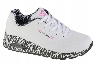 Outlet damskie sneakers Skechers Uno-Loving Love 155506-WBK r.41 - Buty sportowe damskie - miniaturka - grafika 1