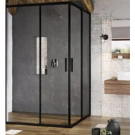 Kabiny prysznicowe - Ravak X1XMG0300Z1 Kabina prysznicowa naro$665na BLSRV2K-120 czarna szk$666o Transparent - miniaturka - grafika 1