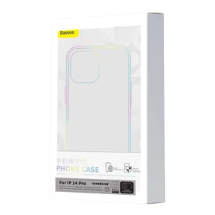 Baseus Crystal Magnetic Case etui do iPhone 14 Pro cienki pokrowiec MagSafe + szkło przezroczyste - Etui i futerały do telefonów - miniaturka - grafika 7