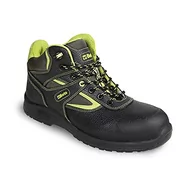 Obuwie robocze - Wysokie buty z wodoodpornej skóry z nylonowymi wstawkami i odpornym na ścieranie wzmocnieniem w obszarze palców i szybkim strzępieniem – 44 mm. - miniaturka - grafika 1
