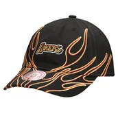 Czapki męskie - Czapka z daszkiem bejsbolówka Mitchell & Ness NBA LA Lakers - 6LUXMM20018 LALBLCK - miniaturka - grafika 1