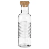 Karafki - Szklana karafka z korkiem, 1070 ml - miniaturka - grafika 1