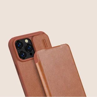 Nillkin Qin Leather Pro Case etui iPhone 14 Pro Max osłona na aparat kabura pokrowiec obudowa z klapką czarny - Etui i futerały do telefonów - miniaturka - grafika 14
