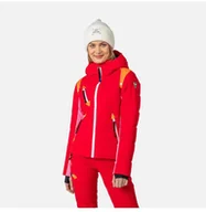 Kurtki narciarskie - Kurtka Rossignol W Pilot Down Jkt czerwony - miniaturka - grafika 1