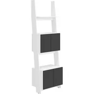 Regały - Regał 60 2D RAC-05 Rack MebloCross Biały Mat / Czarny Połysk - miniaturka - grafika 1