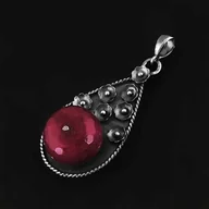 Naszyjniki - Rubinu kwiat - miniaturka - grafika 1