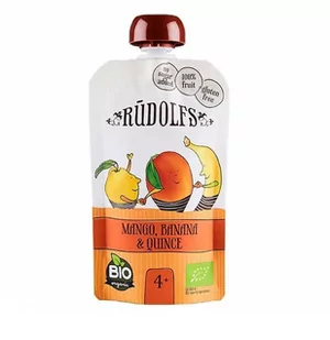 Mus owocowy mango banan i pigwa BIO 110 g RUDOLFS m00-8611-80145 - Desery dla dzieci - miniaturka - grafika 1