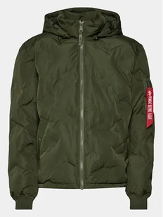 Alpha Industries Kurtka przejściowa Logo 108107 Zielony Regular Fit - Kurtki męskie - miniaturka - grafika 1