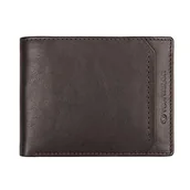 Portfele - TOM TAILOR Męski portfel Sam, format poziomy, ciemny brąz, jeden rozmiar, Dark Brown, jeden rozmiar - miniaturka - grafika 1