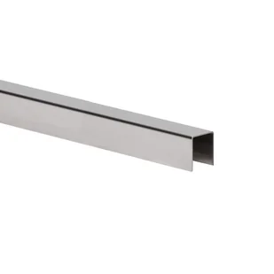 Inox Profil U gładki 1000 x 20 x 20 x 1 mm kolor naturalny - Listwy i profile - miniaturka - grafika 1