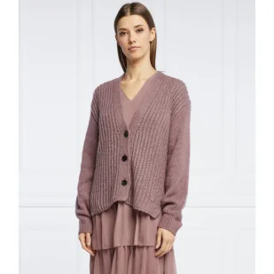 Joop! Wełniany kardigan | Regular Fit - Swetry damskie - miniaturka - grafika 1