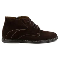 Buty zimowe męskie - Buty męskie sztyblety sznurowane 307lu brązowe - Buty Olivier - miniaturka - grafika 1