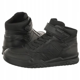 Buty Obuwie Sneakersy dla Dzieci Geox J Perth Boy Czarne J367RF 0FE8V - Sneakersy damskie - miniaturka - grafika 1