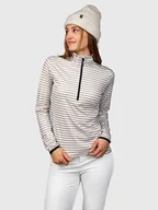 Bluzy damskie - Brunotti Bluza polarowa "Rodika-Print" w kolorze beżowo-białym - miniaturka - grafika 1