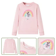 Bluzy dla dziewczynek - Bluza dziecięca - jasnoróżowa - 128 - Bluza Dla Dziecka - miniaturka - grafika 1