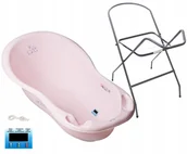 Wanienki dla dzieci - WANIENKA DLA DZIECKA "ZESTAW 4w1" TEGA WANNA DUŻA TERMOMETR KOREK STOJAK - miniaturka - grafika 1