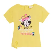 Koszulki dla dziewczynek - Koszulka dziewczęca Disney Minnie Mouse bawełniana żółta-74 - miniaturka - grafika 1