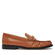 Mokasyny damskie - Mokasyny Tommy Hilfiger Soft Leather Horsebit Loafer FW0FW08414 Pomarańczowy - miniaturka - grafika 1