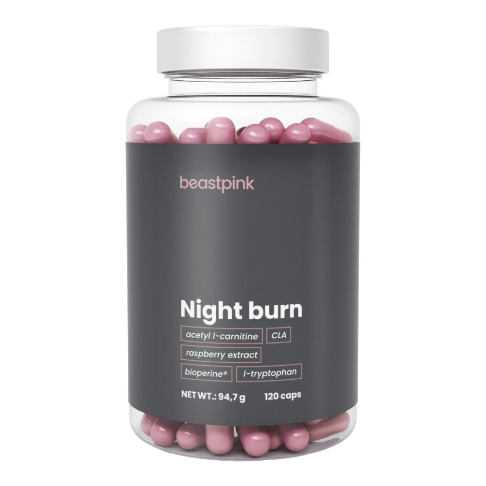 GymBeam Night Burn BeastPink Kapsułki, 120 szt.