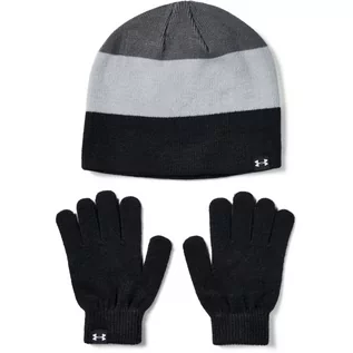 Czapki dla dzieci - Czapka i rękawiczki zestaw chłopięcy Under Armour B Beanie Glove Combo - grafika 1