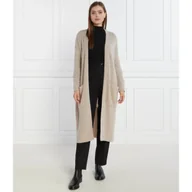 Swetry damskie - Marella SPORT Wełniany kardigan | Relaxed fit - miniaturka - grafika 1