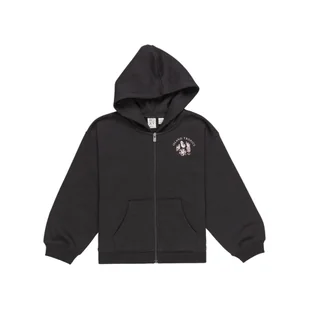Bluza na zamek dla Dziewczynki MIDNIGHT Czarny - Odzież sportowa dziecięca - miniaturka - grafika 1