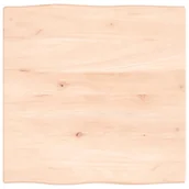Stoły - Blat biurka, 60x60x2 cm, surowe lite drewno dębowe - miniaturka - grafika 1